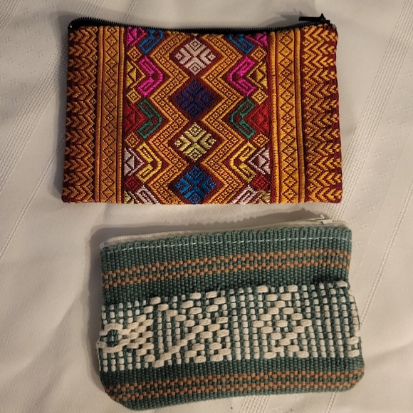 Set of 2 Handmade Cloth Wallets - Picture 1 of 4